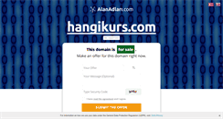 Desktop Screenshot of hangikurs.com